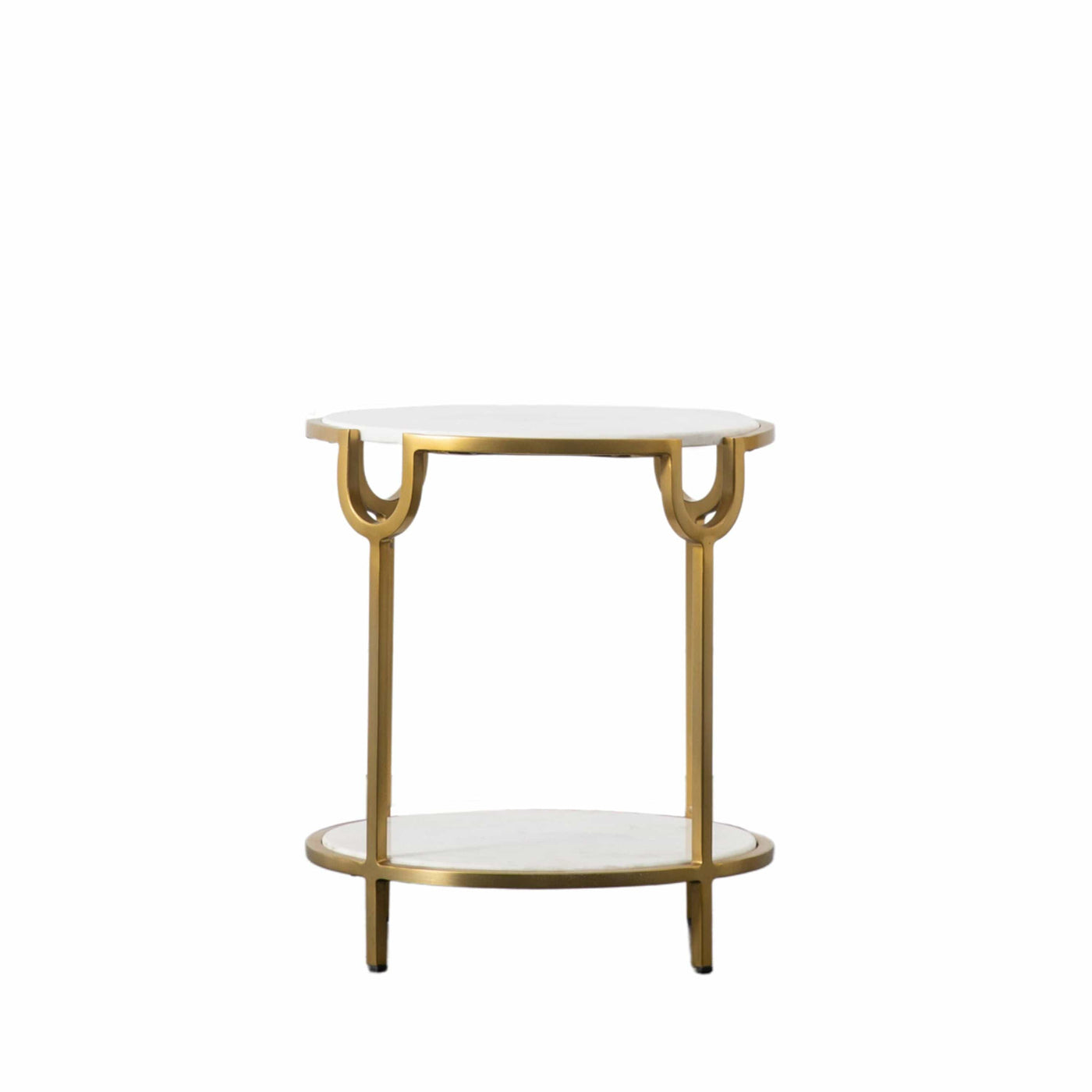 Bodhi Living Higher Side Table White Marble House of Isabella UK