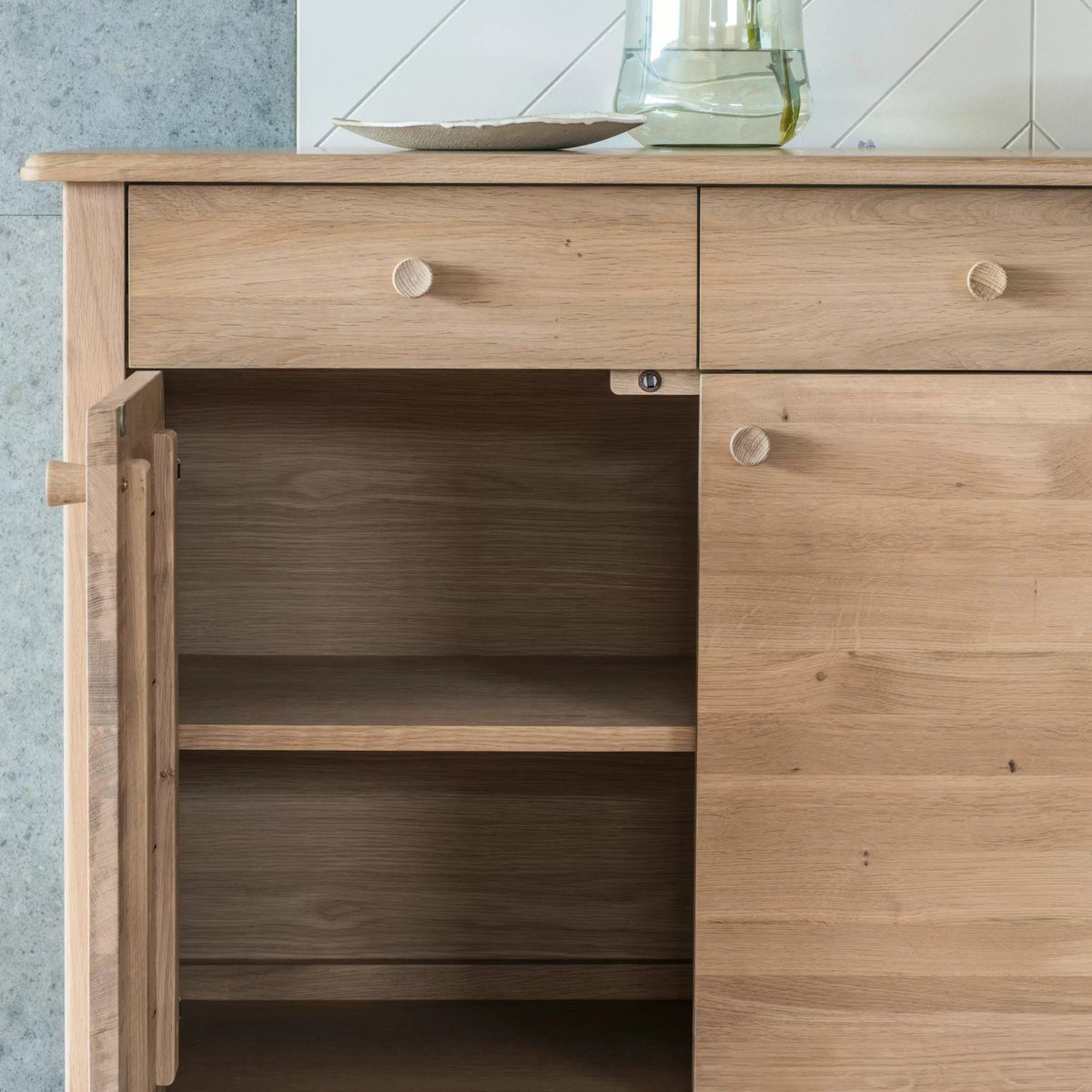 Holbeach 3 Door 3 Drawer Sideboard.