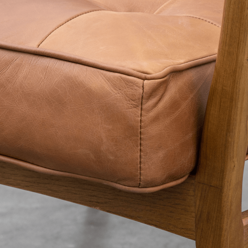 Clackwell Armchair - Vintage Brown Leather.