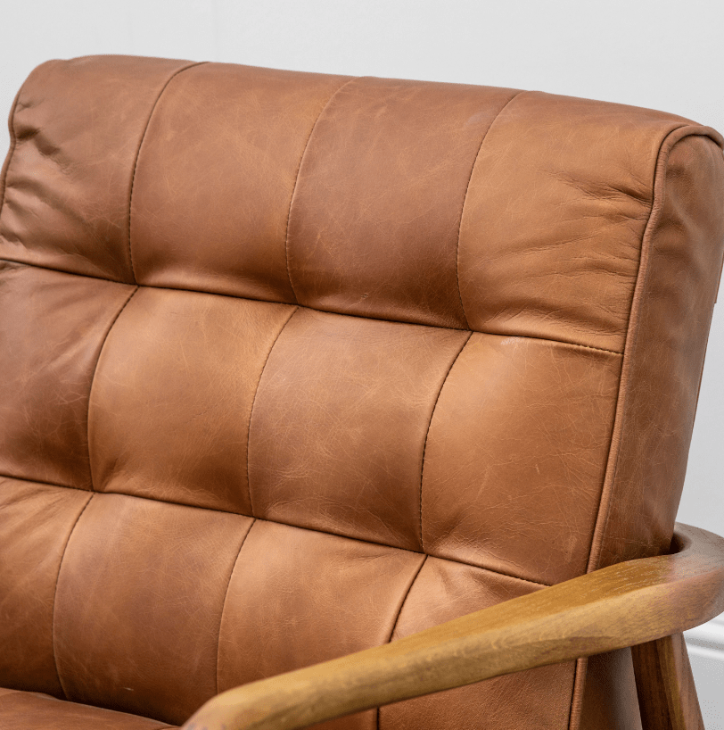Clackwell Armchair - Vintage Brown Leather.