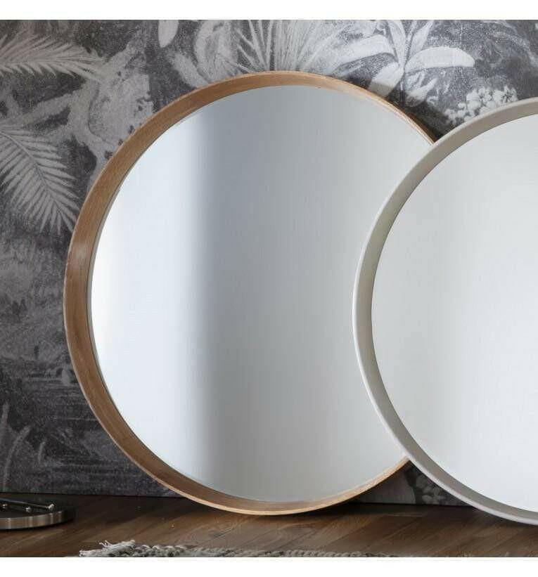 Colwyn Round Mirror Oak.