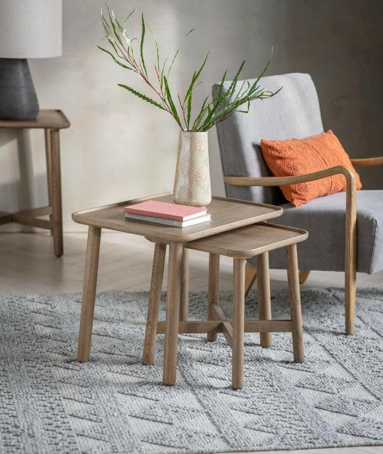 Corbridge Nest Of 2 Tables Grey.