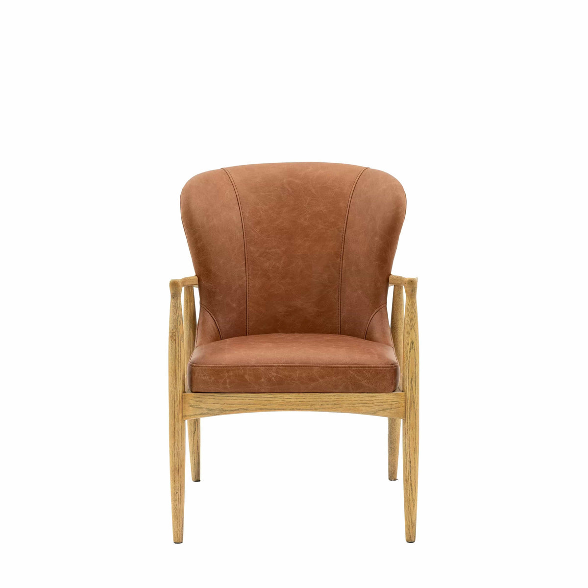 Latchbrook Armchair Ant Brown Leather 670x640x900mm.