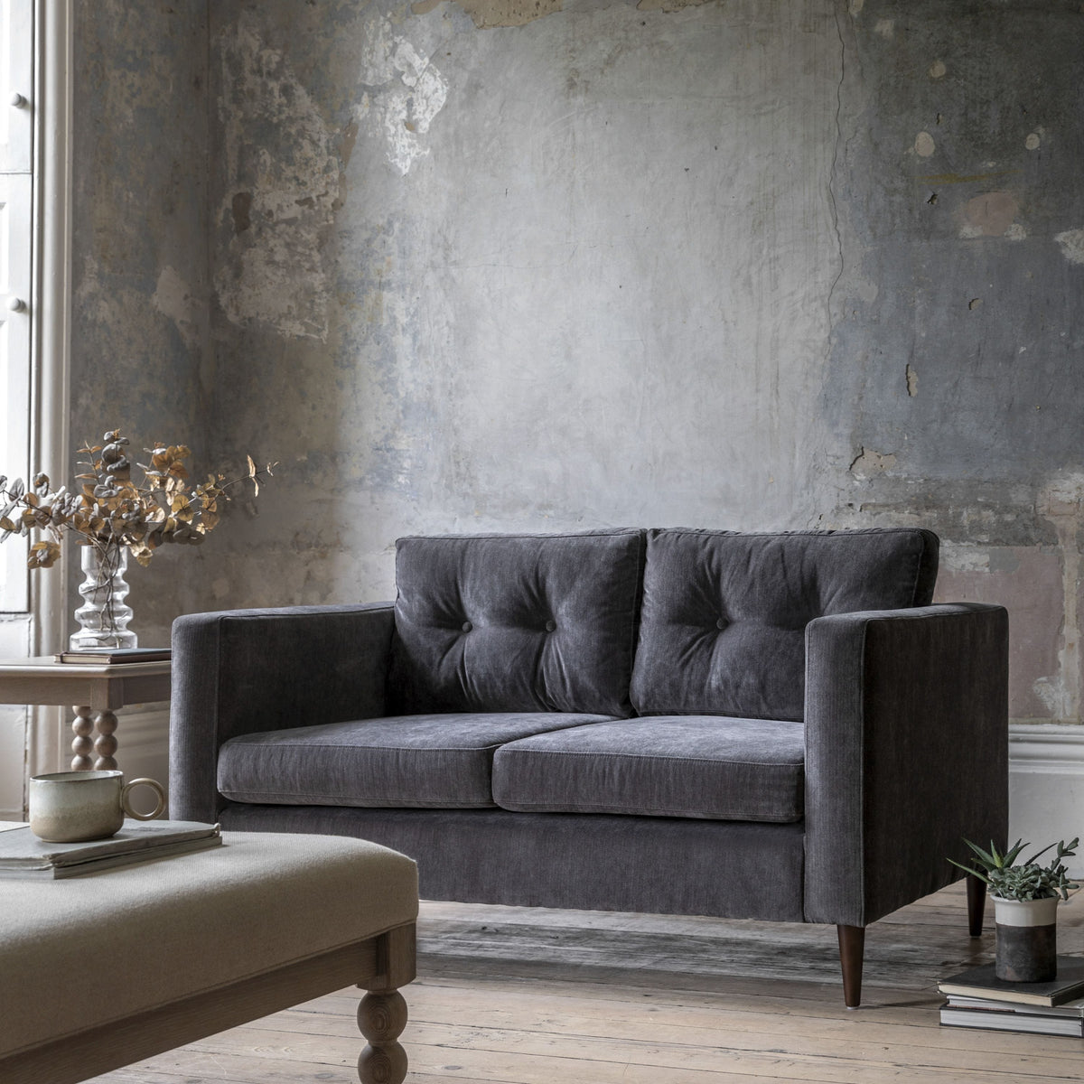 Millbrook Sofa 2 Seater Charcoal.