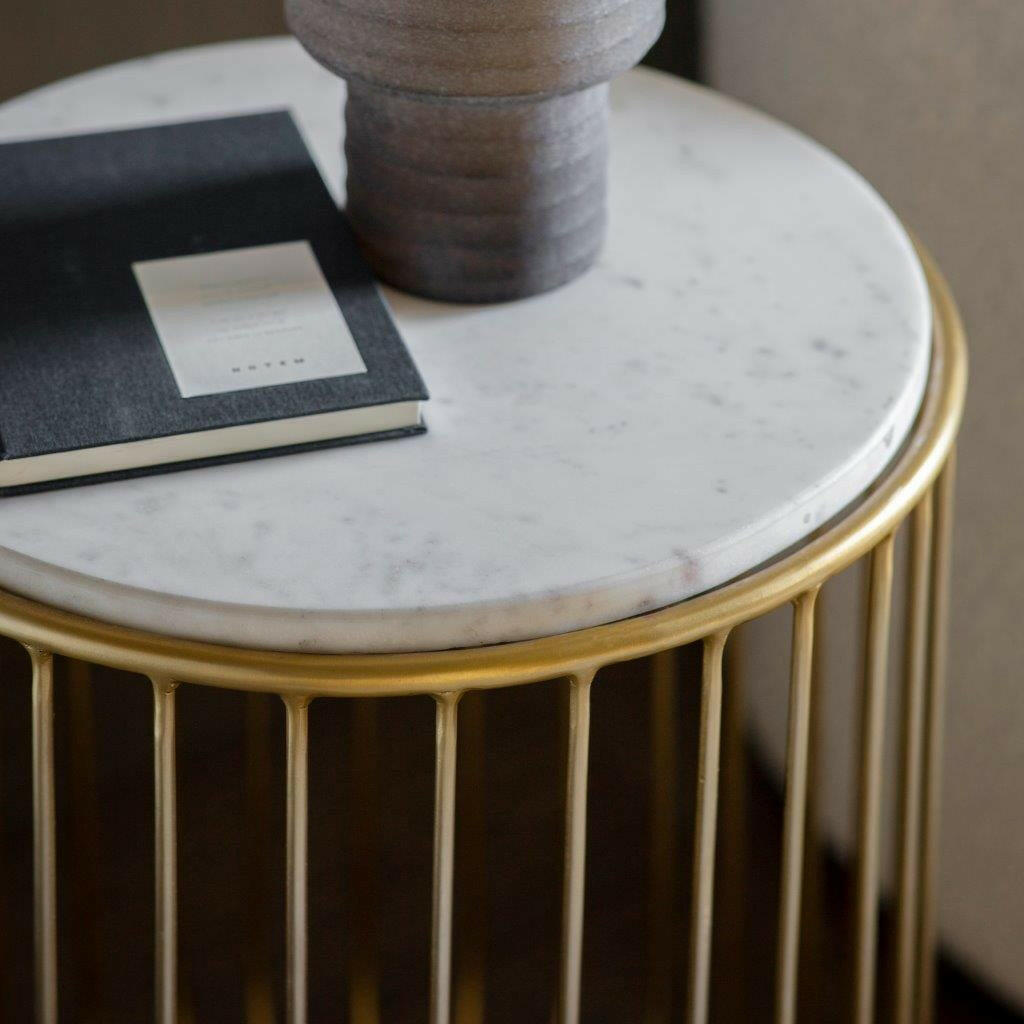 Forfar Side Table Gold.