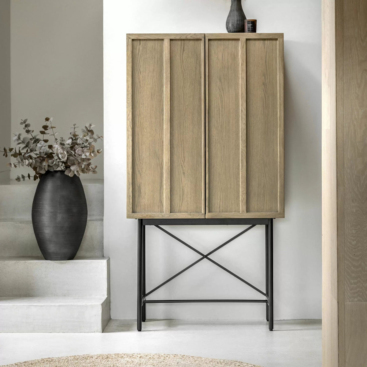 Rosemergy 2 Door Cocktail Cabinet 850x400x1600mm.