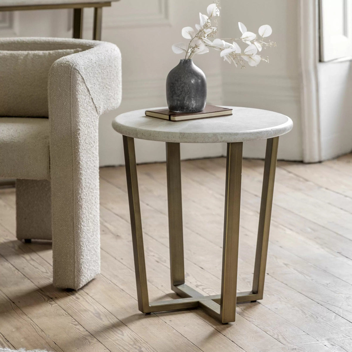 Sunderland Side Table 520x520x560mm.