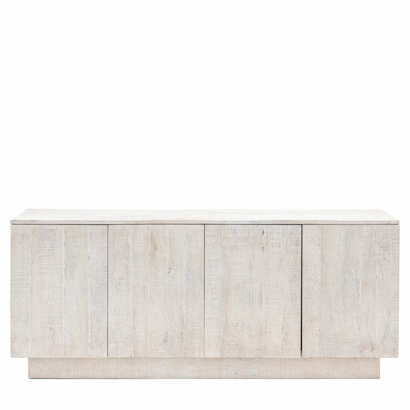 Bodhi Living Wolsty 4 Door Sideboard Whitewash 1700x450x700mm House of Isabella UK