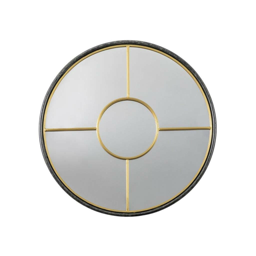 Fox Round Mirror Gold 800x35x800mm.
