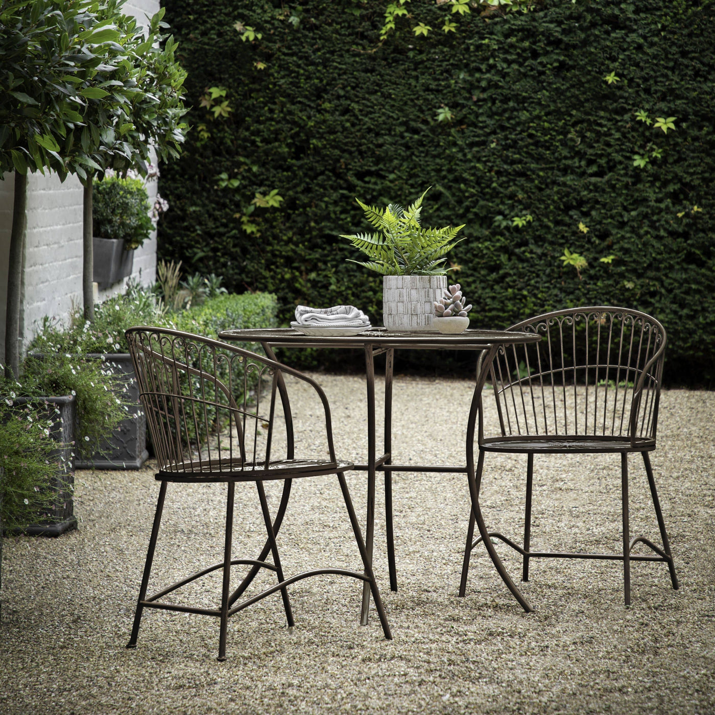 Bodhi Outdoors Gawcott 2 Seater Bistro Set - Noir House of Isabella UK