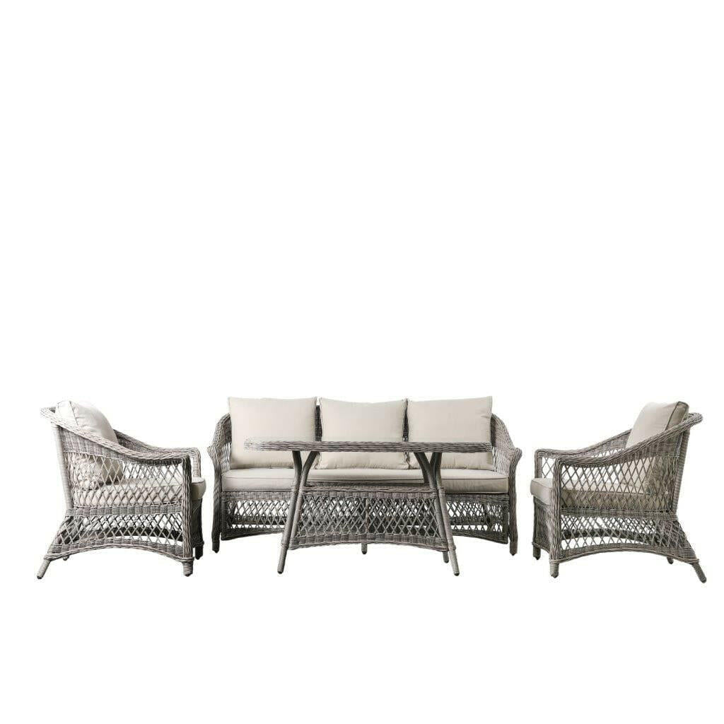 Dendron Country Sofa Dining/Tea Set Stone.