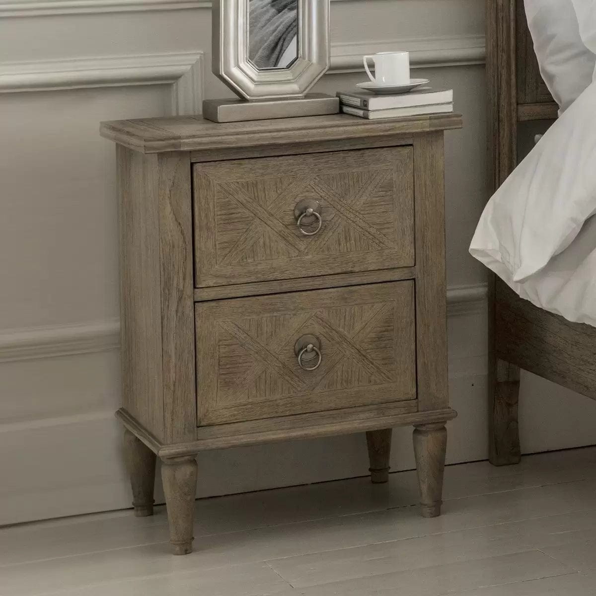 Bodhi Sleeping Dunbar 2 Drawer Bedside Table House of Isabella UK