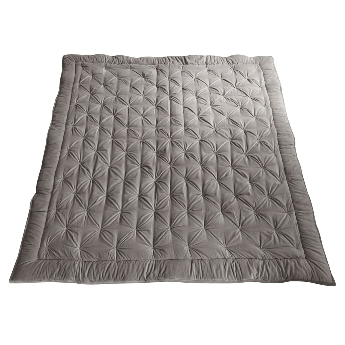 Earolstone Velvet Bedspread Neutral.