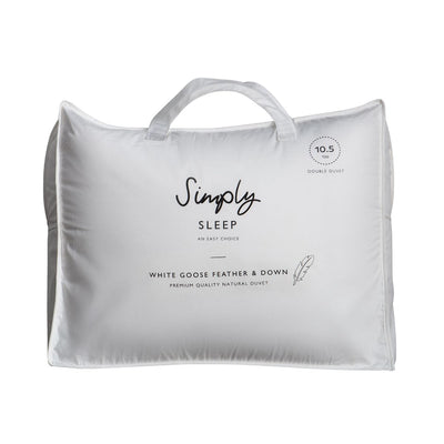 Bodhi Sleeping Grangesands Sleep White Goose Feather & Down Double Duvet House of Isabella UK