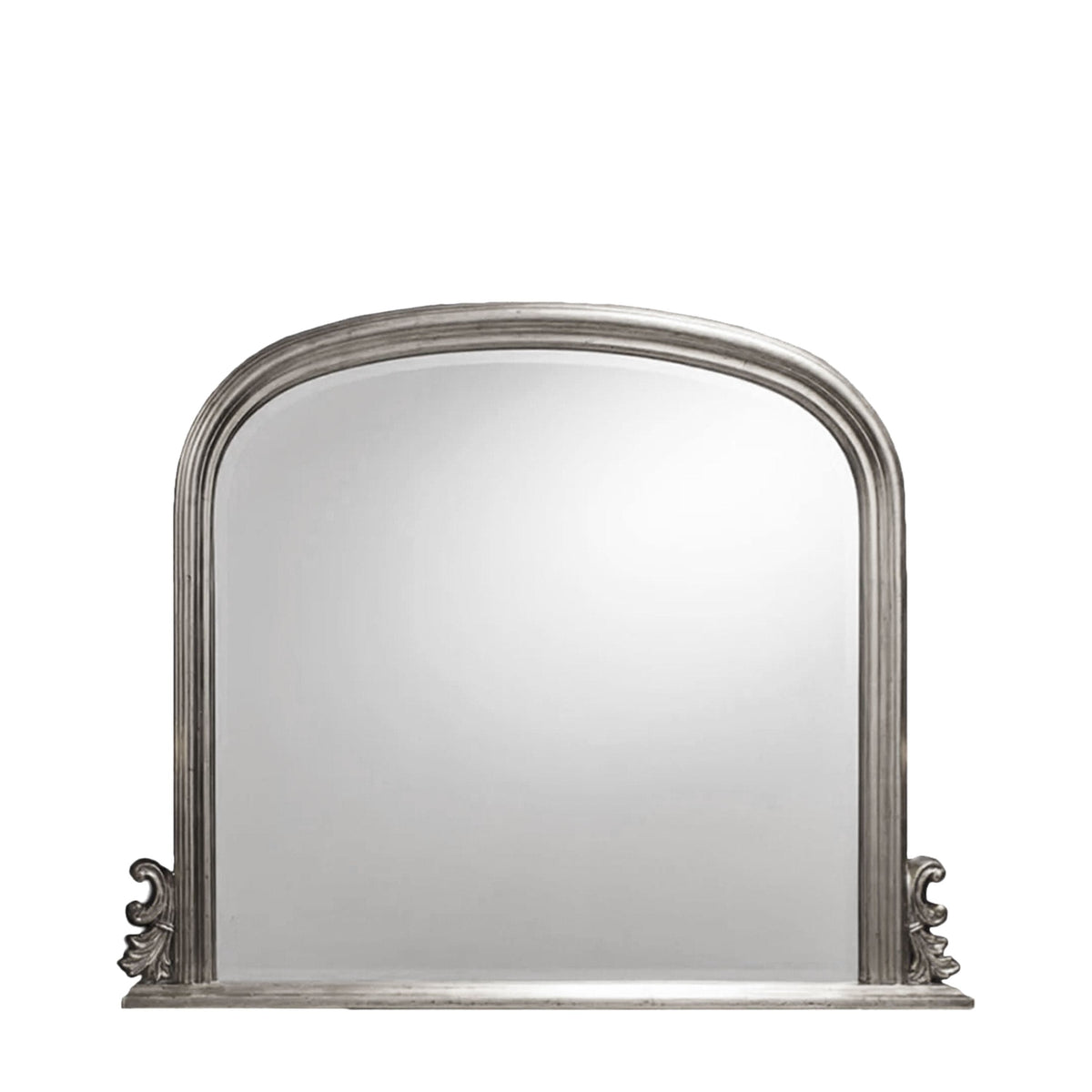 Hare Silver Overmantle Mirror 47"x37".