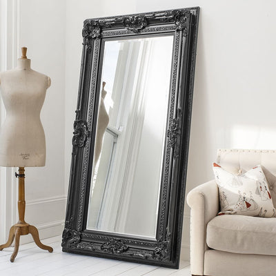 Bodhi Sleeping Heathfield Mirror Black 72" x 38" House of Isabella UK