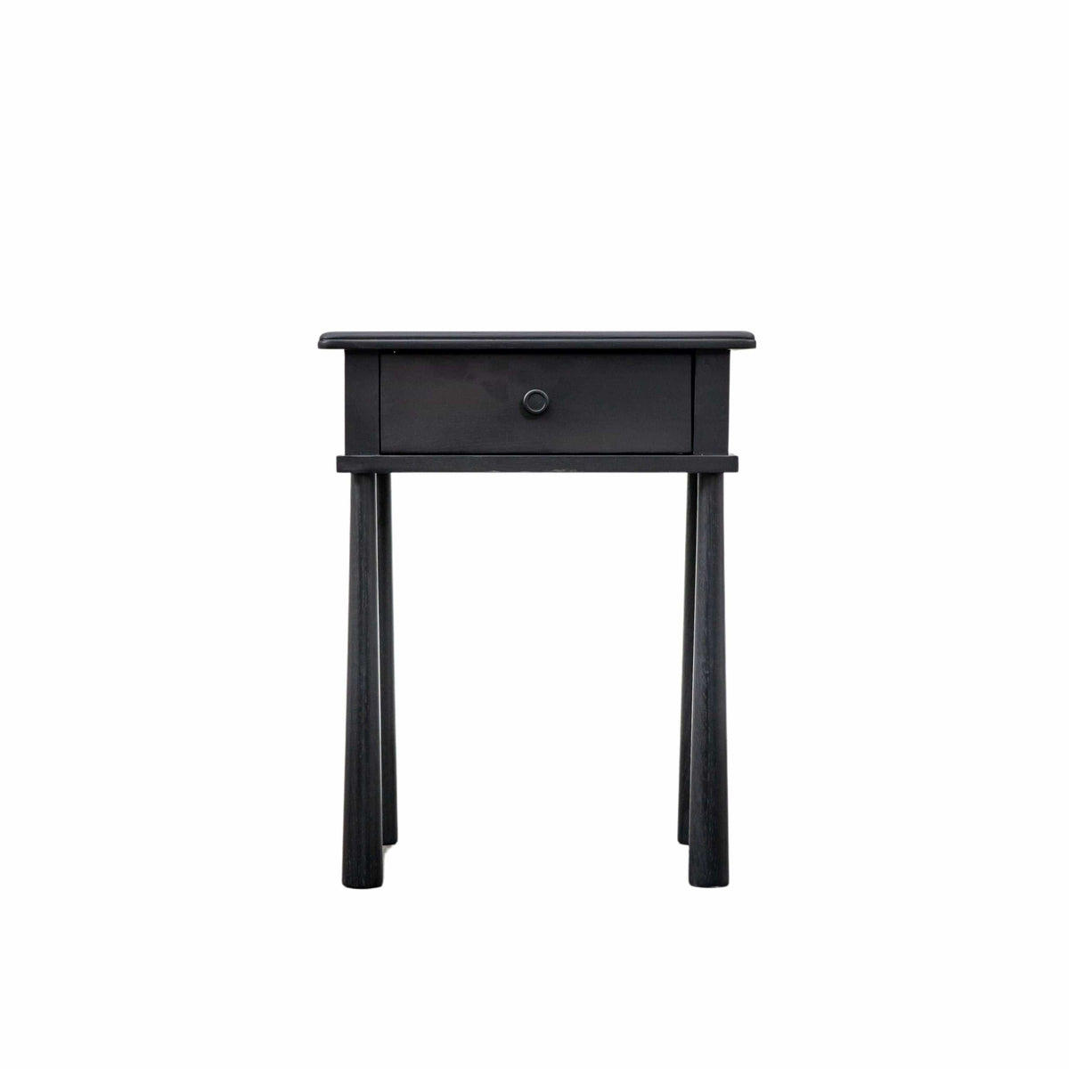Holbeach 1 Drawer Bedside Black.