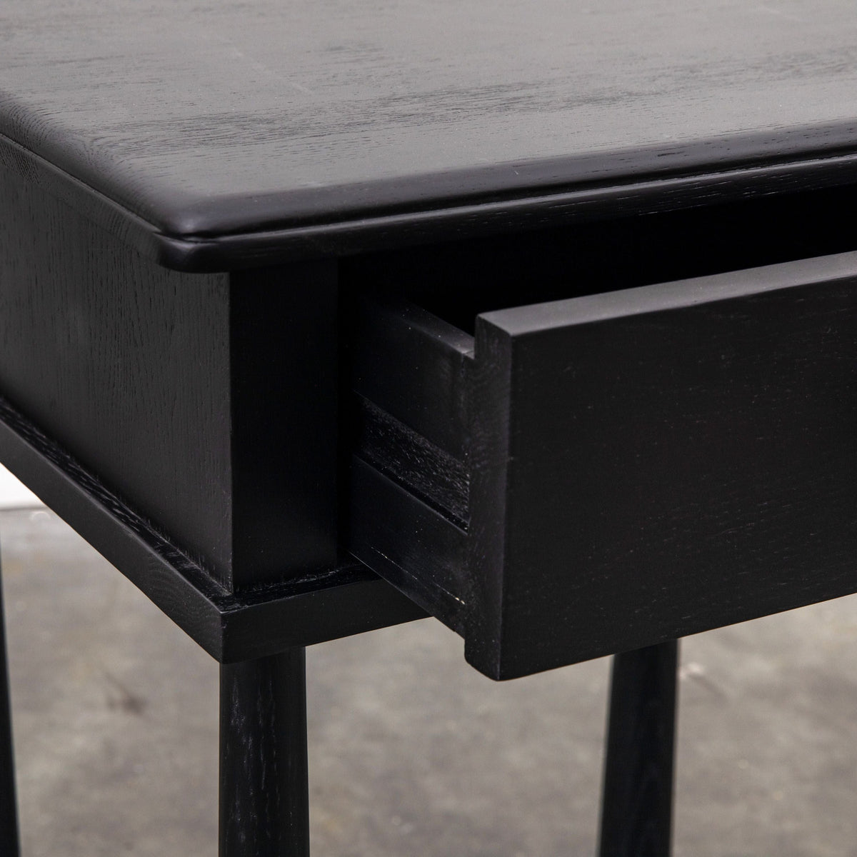 Holbeach 1 Drawer Bedside Black.