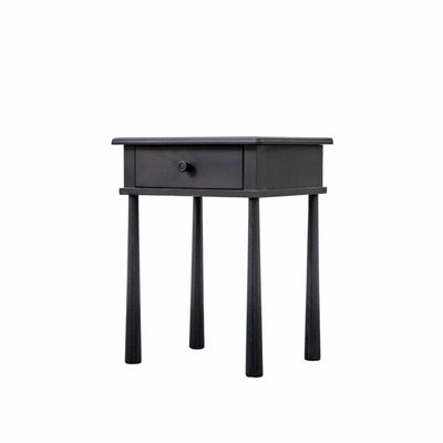 Bodhi Sleeping Holbeach 1 Drawer Bedside Black House of Isabella UK