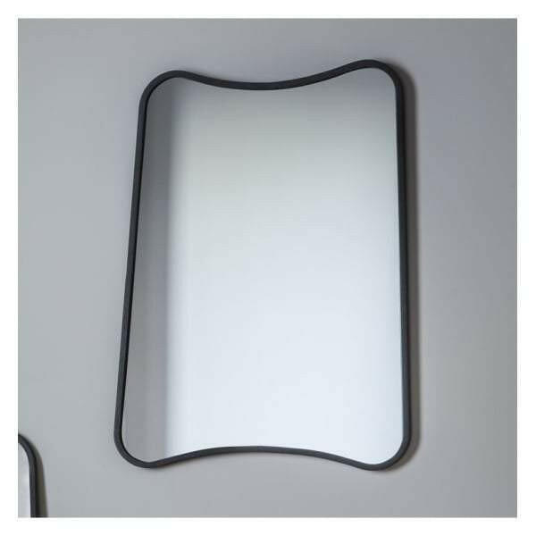 Coverack Black Rectangle Mirror W610 x H810mm.