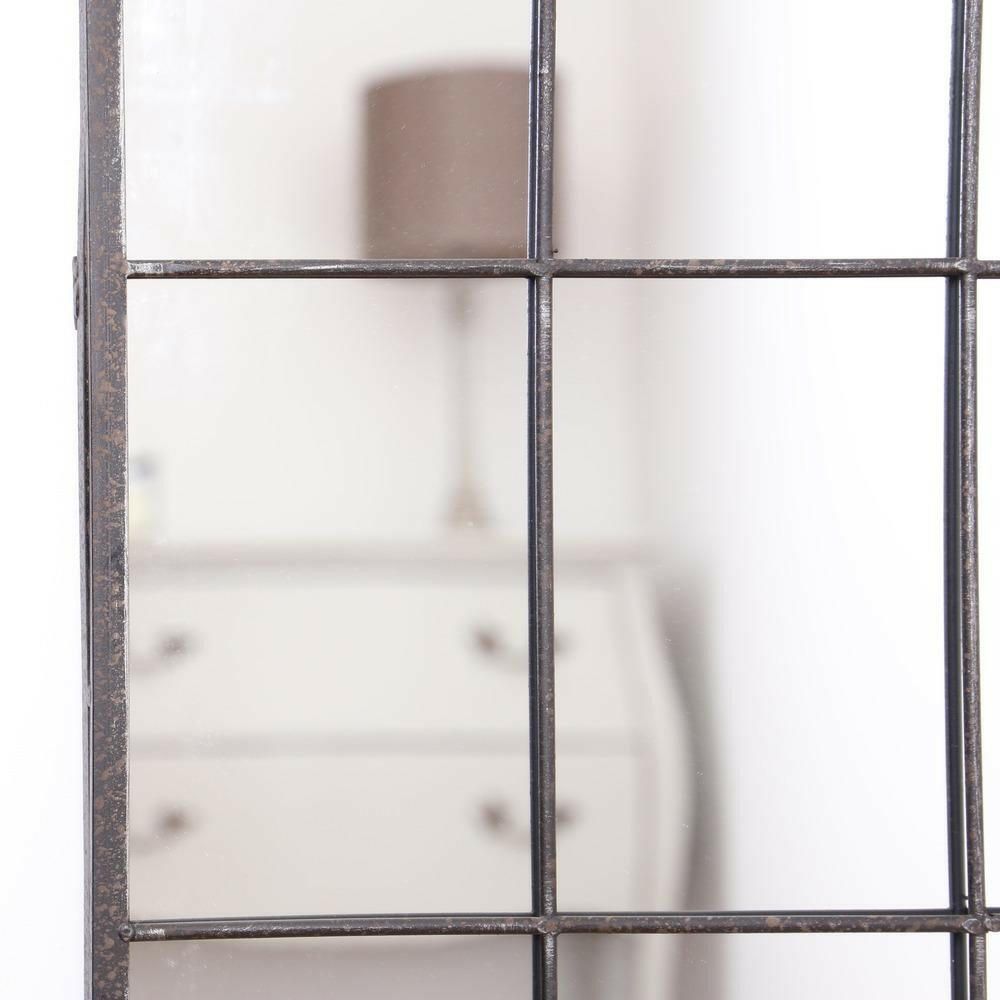 Foxhole Radius Top Rectangle Mirror Mesh Finish 50x24".