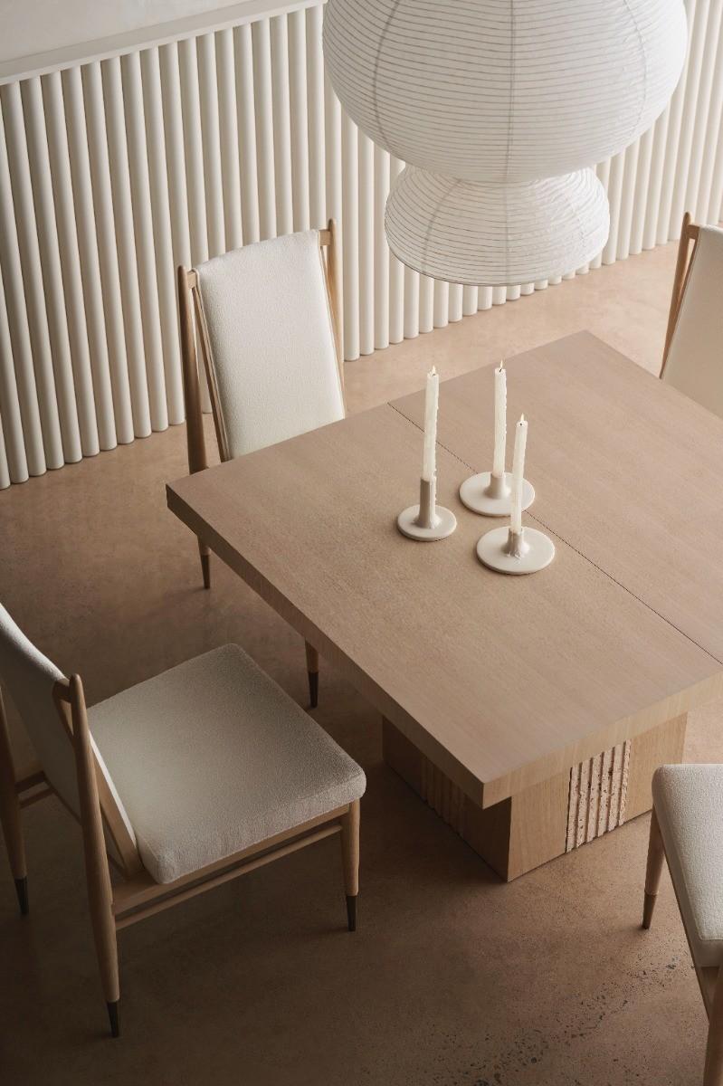 Caracole Unity Light Extending Dining Table.