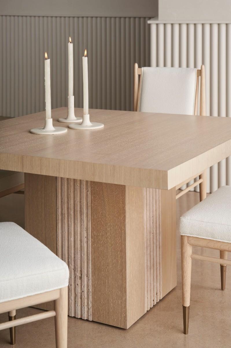 Caracole Unity Light Extending Dining Table.