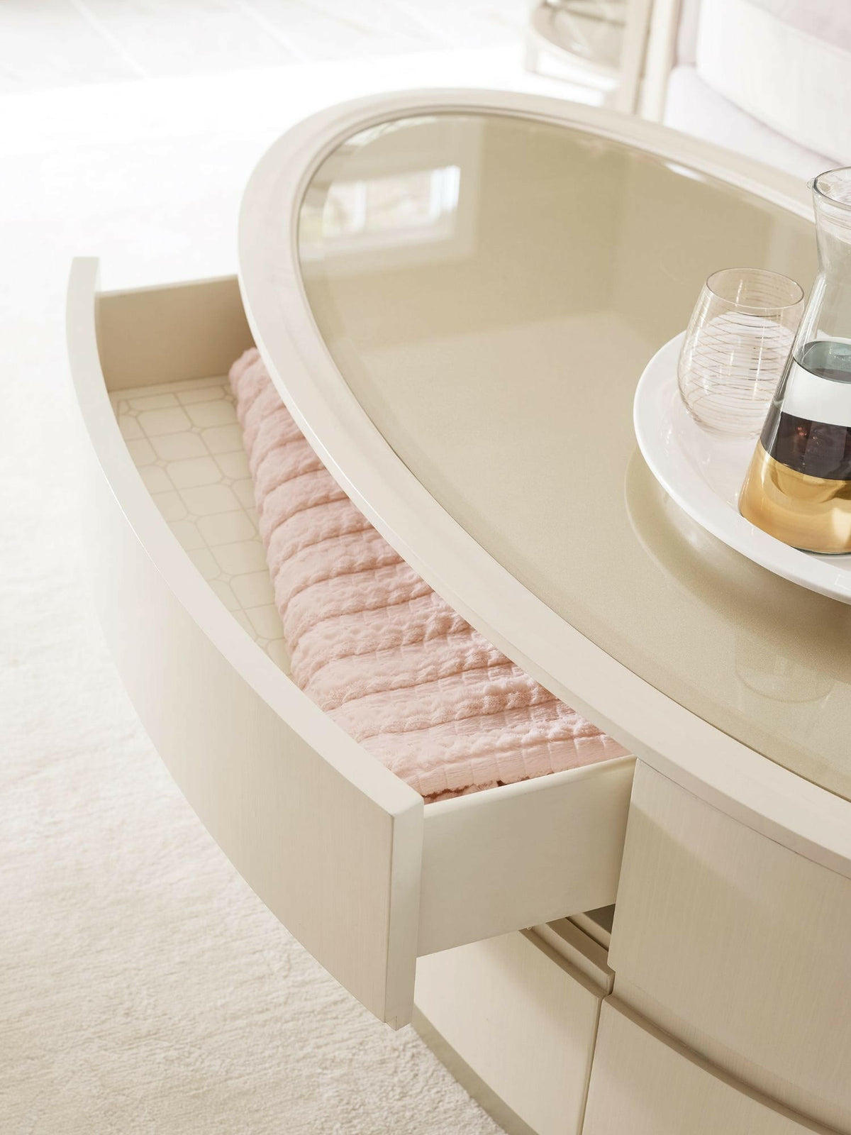 Adela Oval Coffee Table.