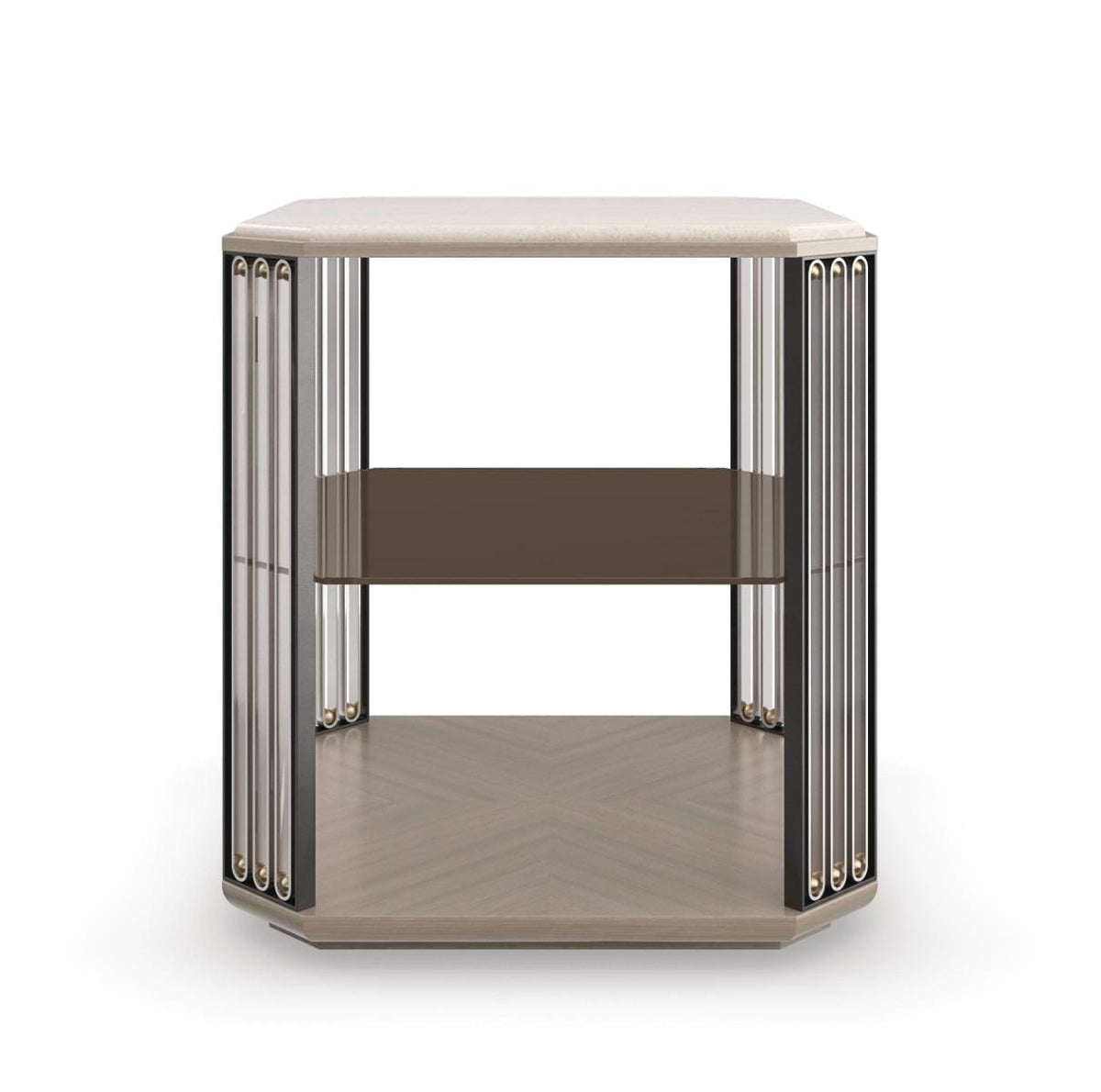 Caracole Alloy End Table.