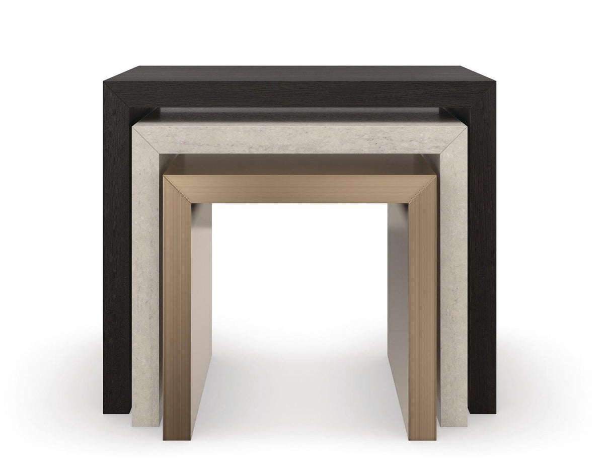 Caracole Contrast Nesting Table.