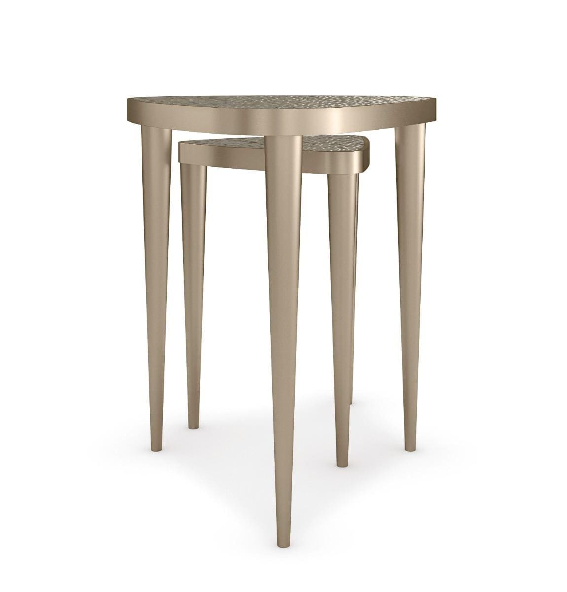 Caracole Cuff Links Nesting Side Tables.