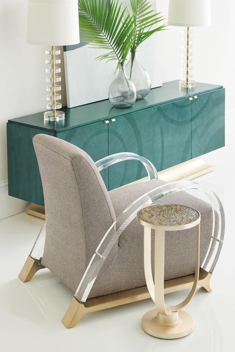 Caracole Deja Blue Media Cabinet.