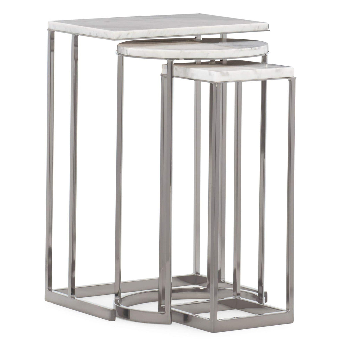 Caracole Exposition Nesting End Tables.