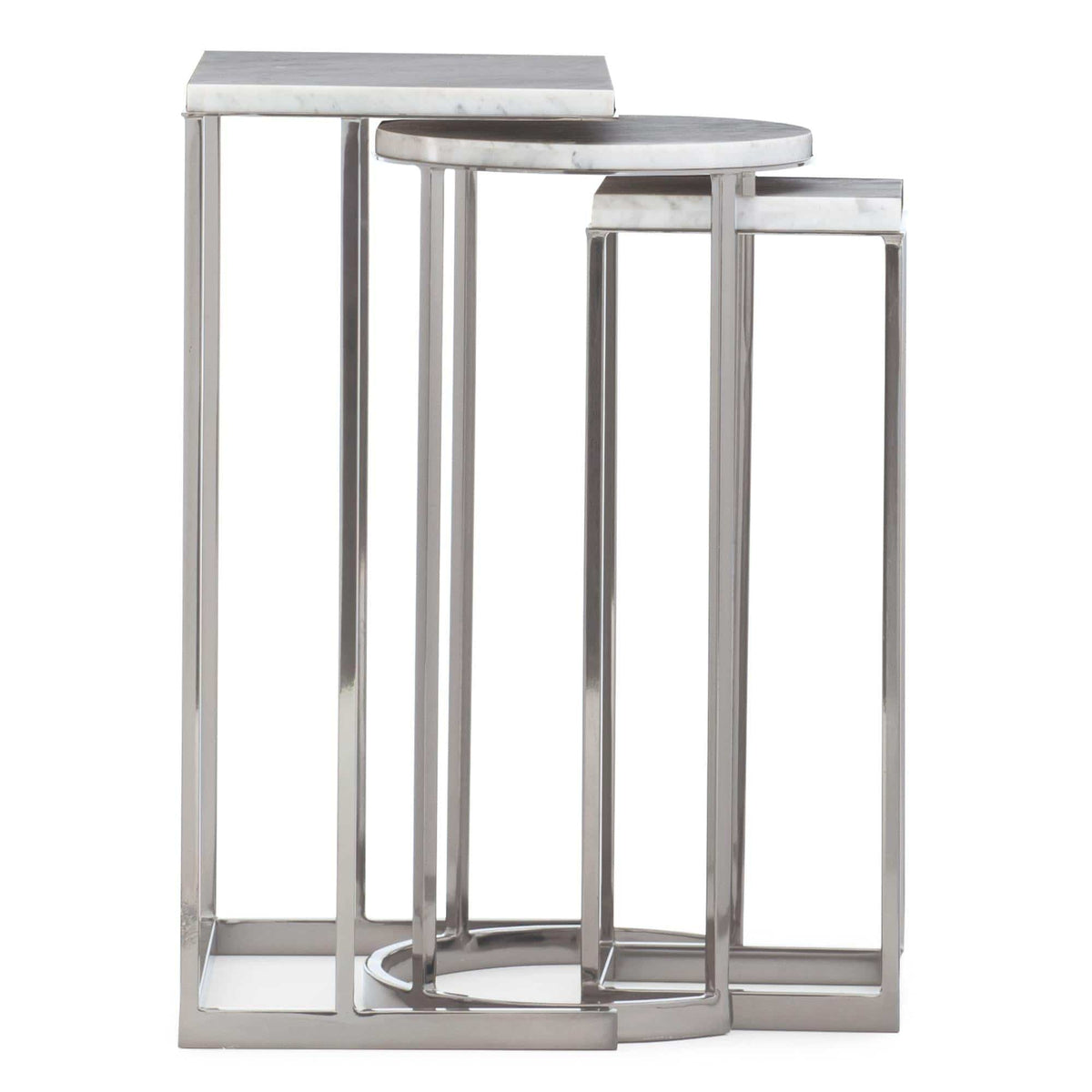 Caracole Exposition Nesting End Tables.