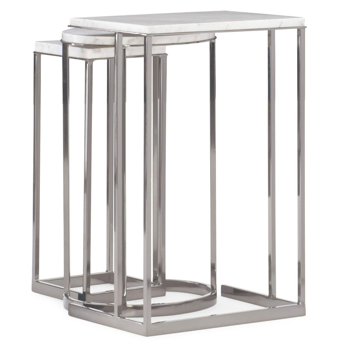 Caracole Exposition Nesting End Tables.