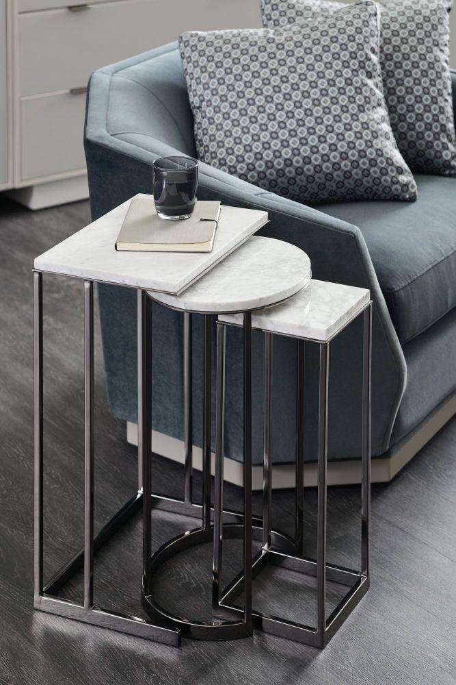 Caracole Exposition Nesting End Tables.