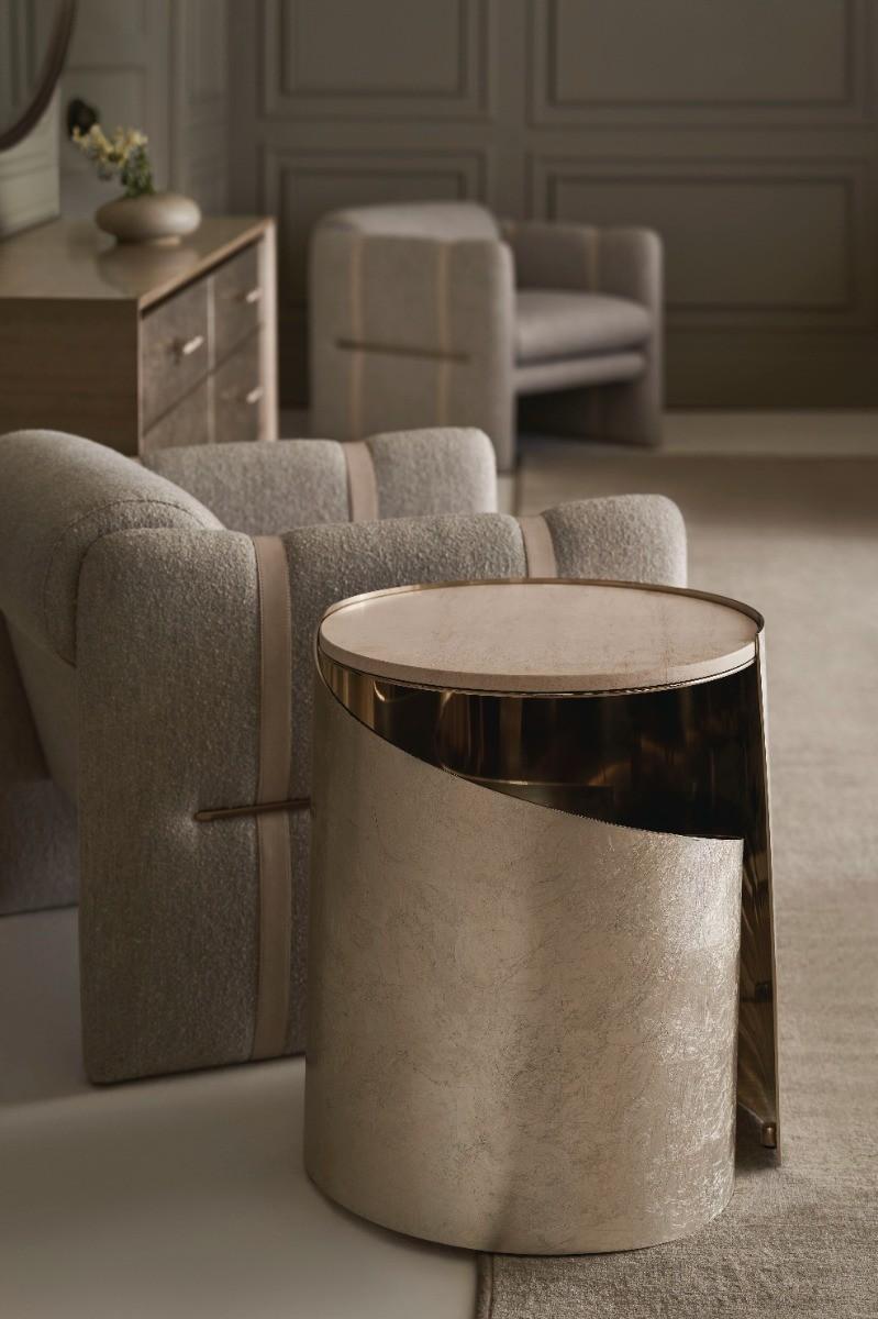 Caracole Nautilus Side Table.