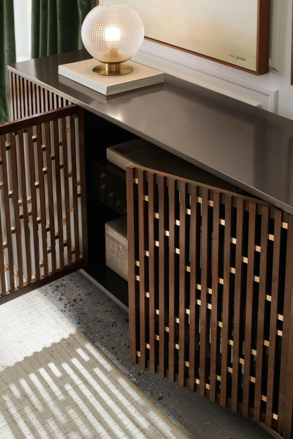 Diamond in the Rough Media Cabinet.