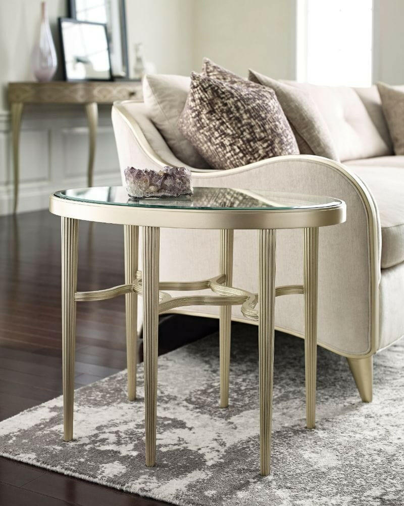 Lillian Oval End Table.