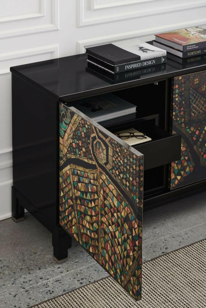 Mosaic Media Cabinet.