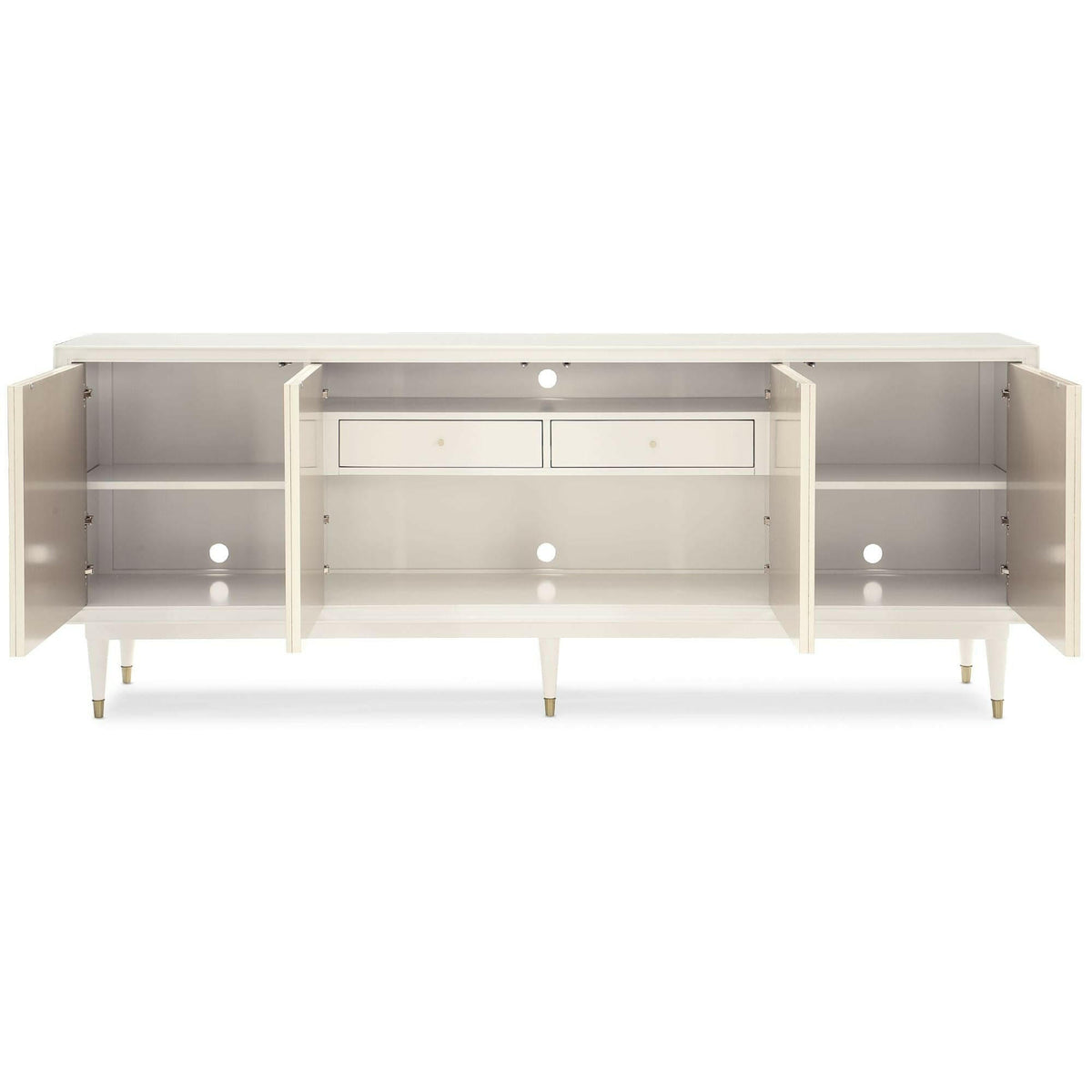 Outside Interest Media Cabinet.