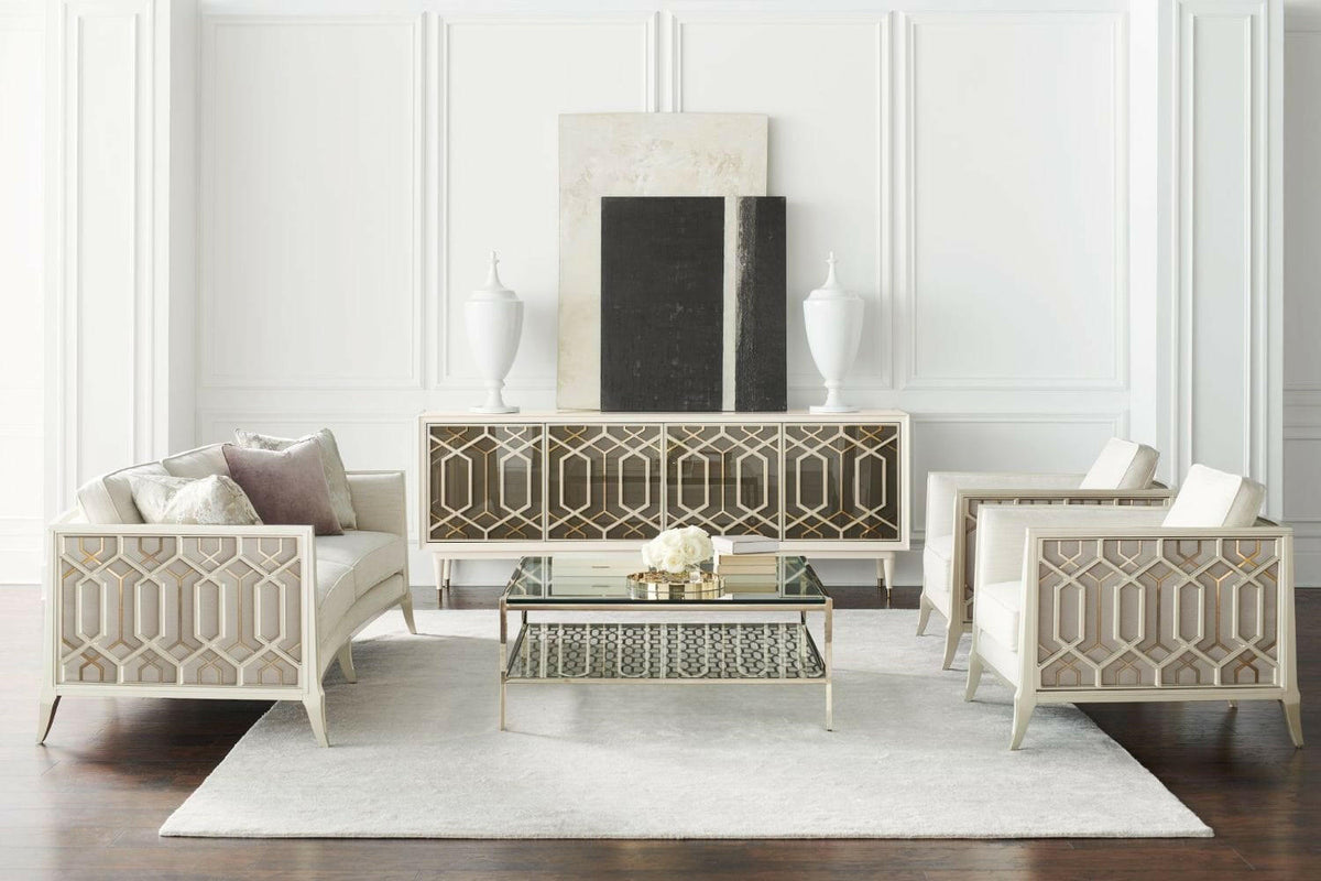 Outside Interest Media Cabinet.