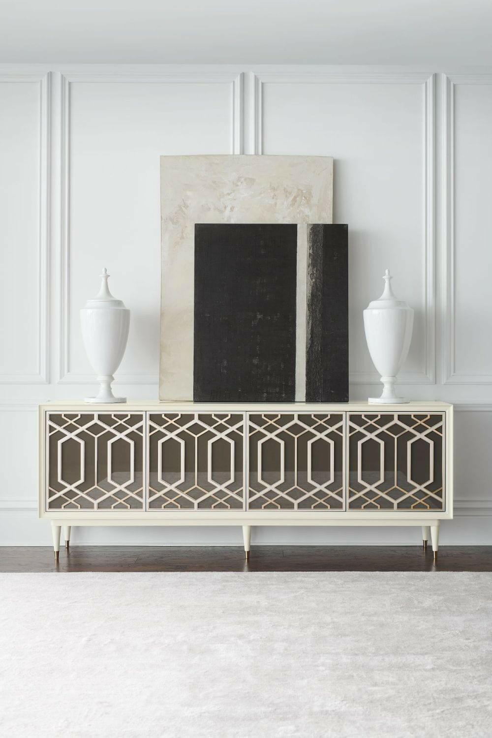 Outside Interest Media Cabinet.