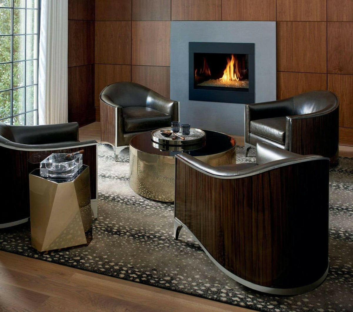 the Contempo Large Side Table Gold.