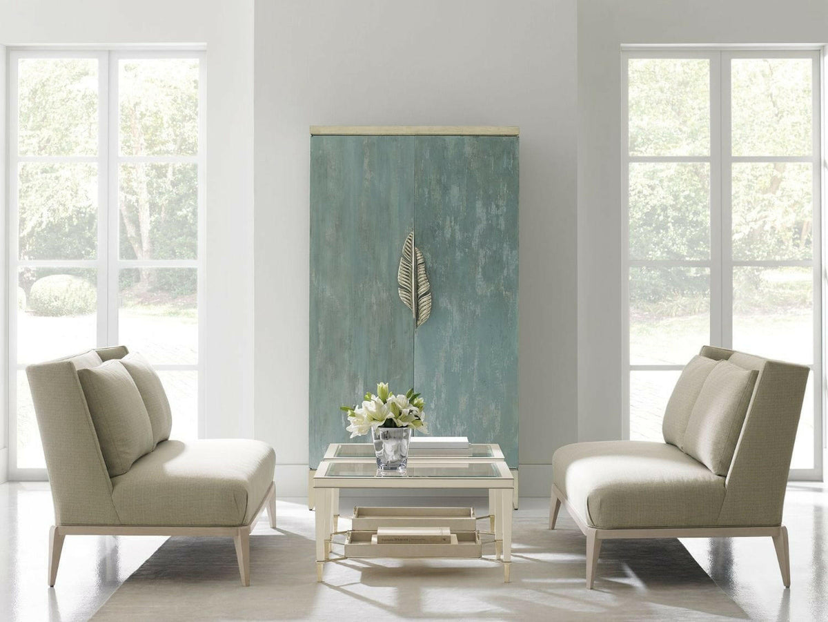 Watercolours Tall Media Cabinet Desk.