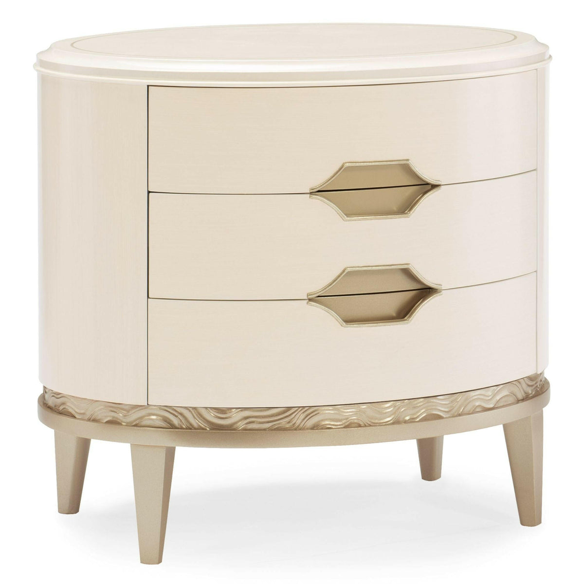 Adela 3 Drawer Bedside Table.