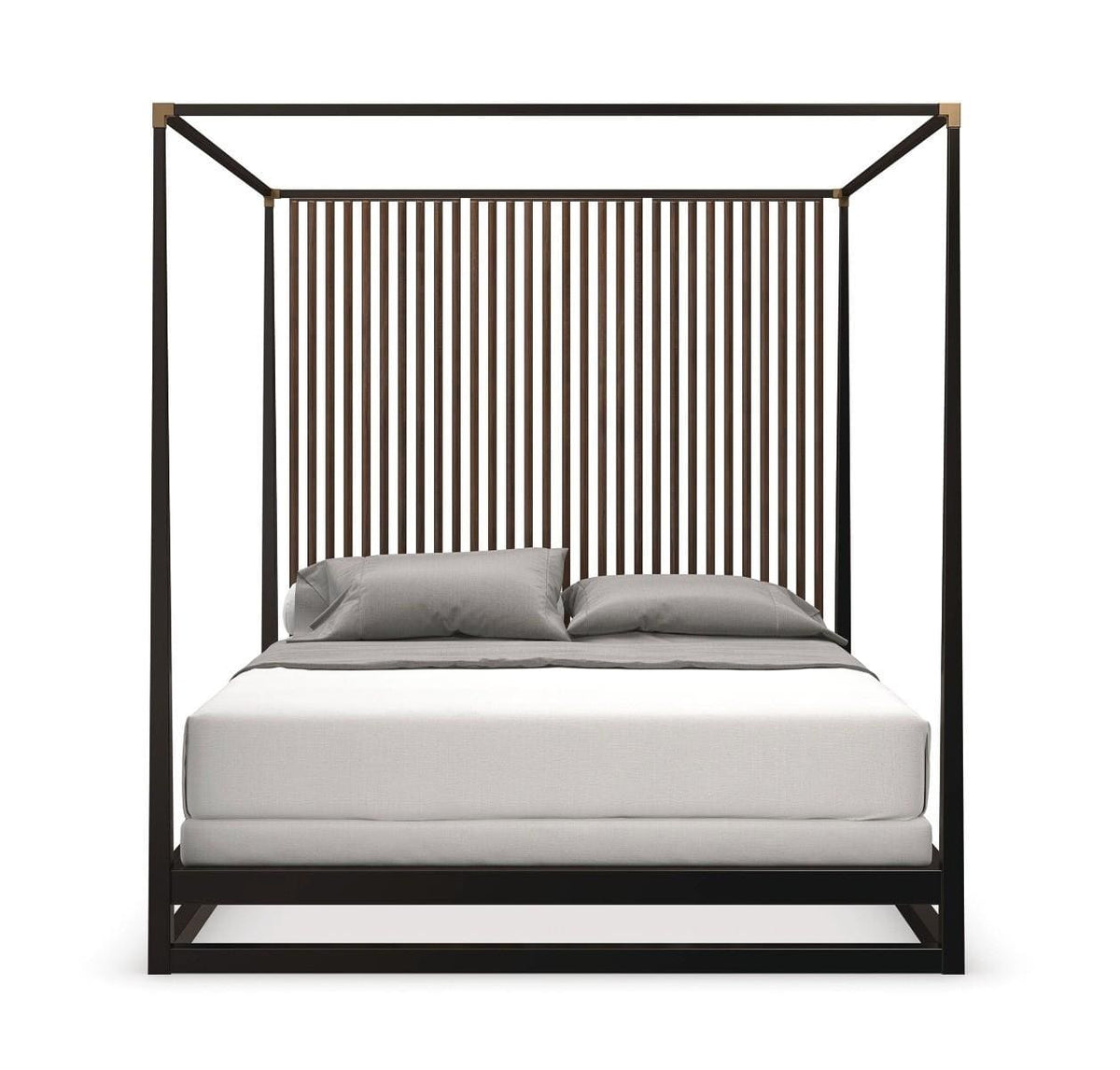 Caracole Pinstripe Us Queen Size Bed.