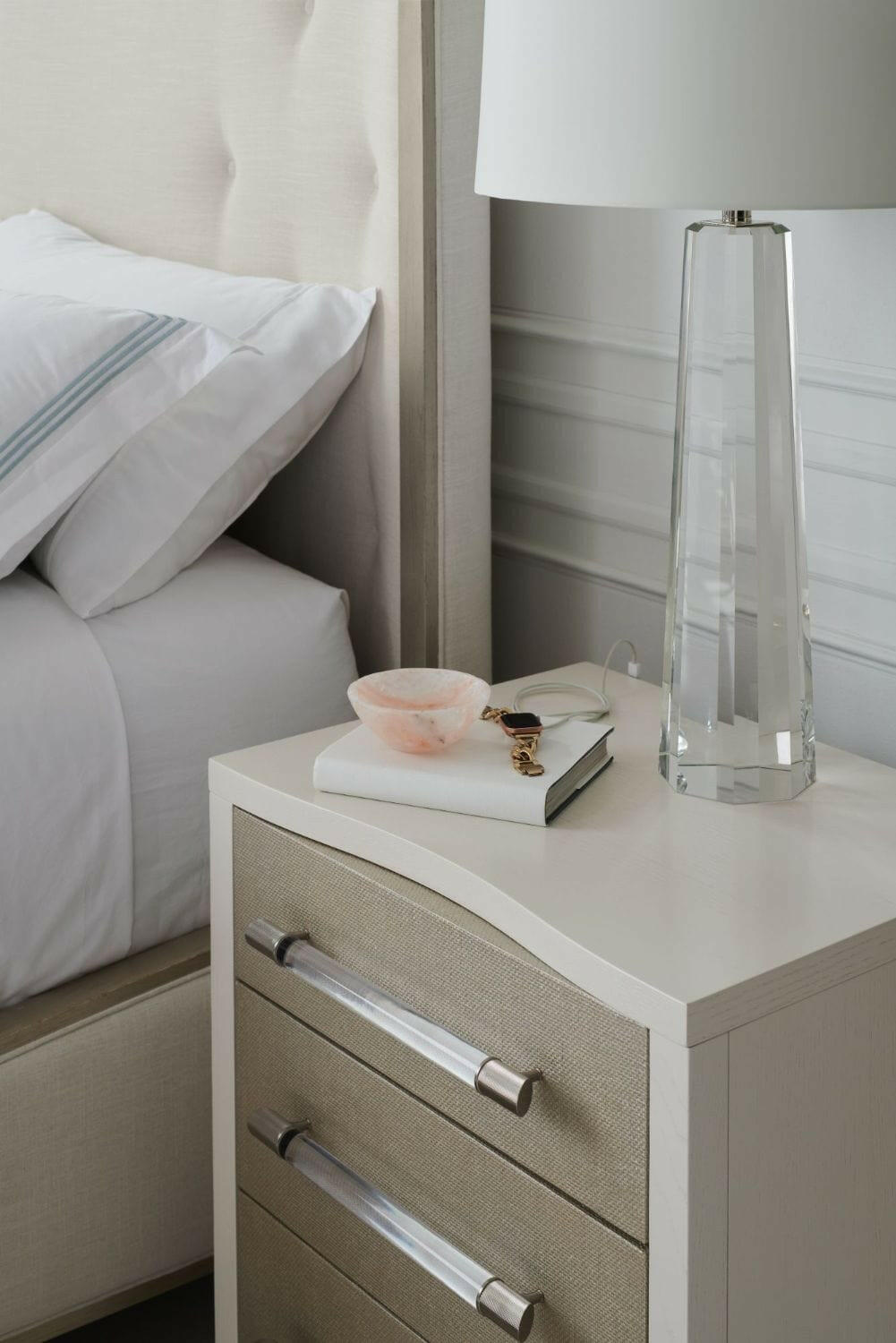 Clarity Bedside Table.