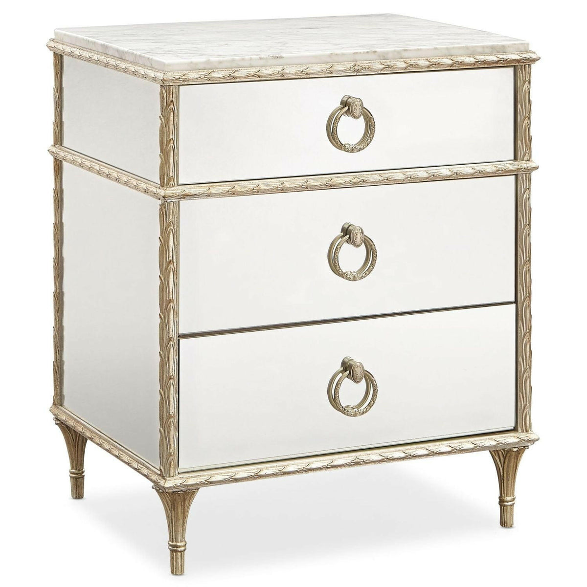Fontainebleau Mirrored Bedside Table.