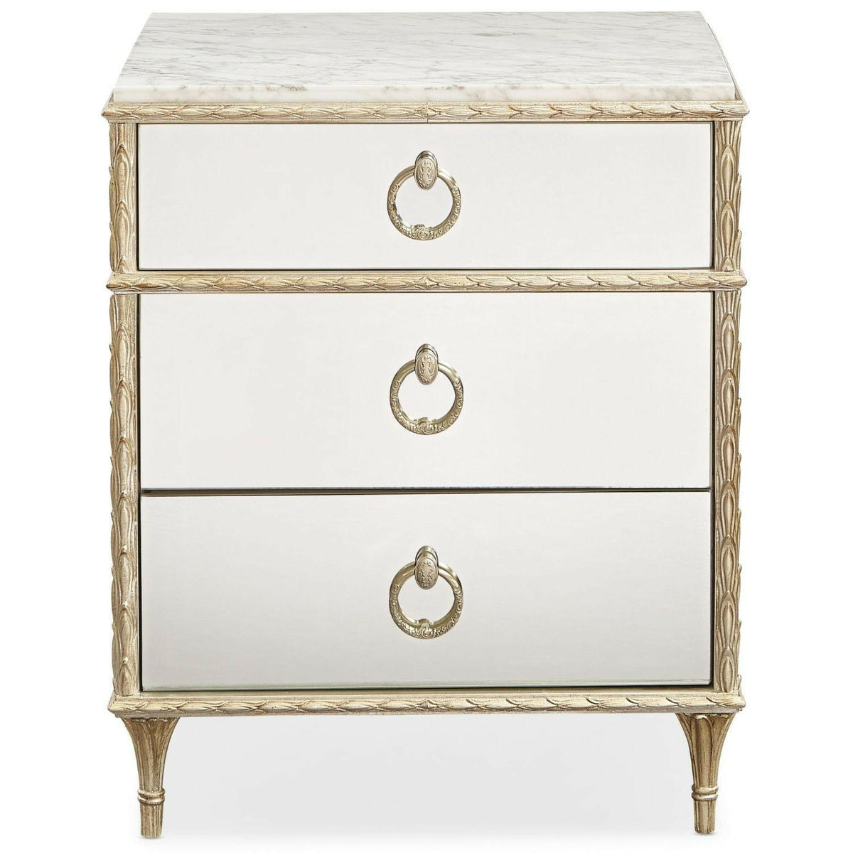 Fontainebleau Mirrored Bedside Table.